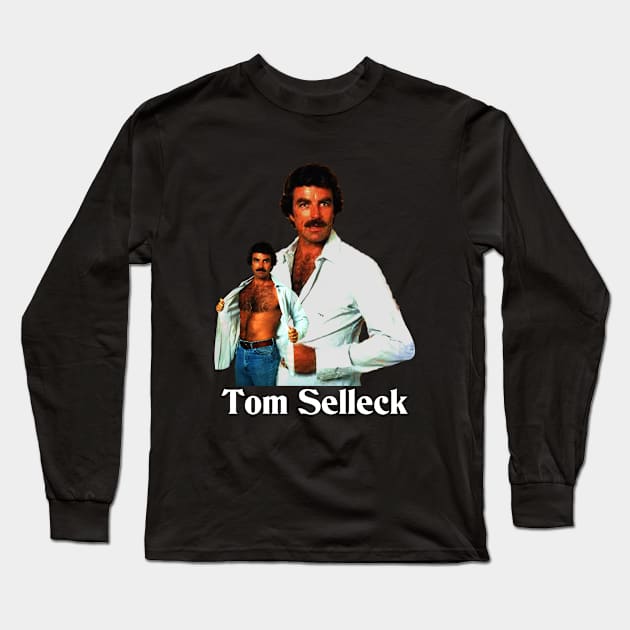 Memories tom selleck Long Sleeve T-Shirt by Serenaaaaudrey